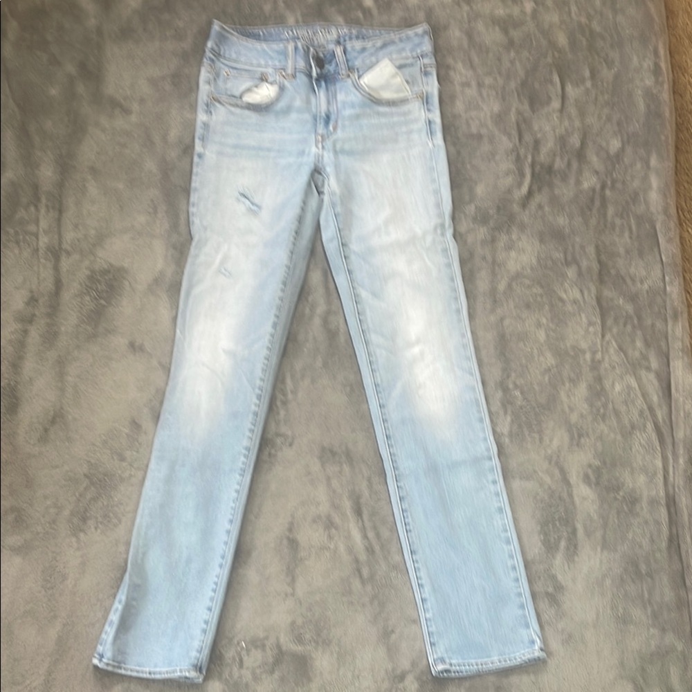 American Eagle Outfitters Blue Straight Leg Jeans